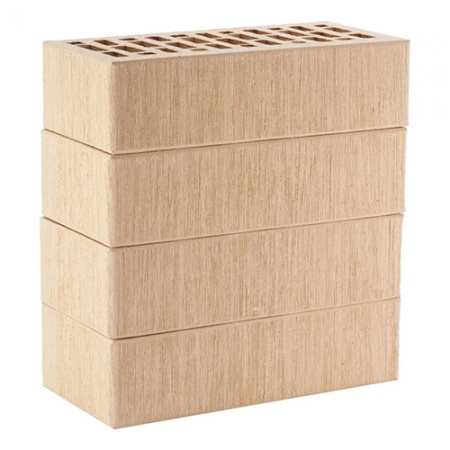 Кирпич ЛСР лицевой керамический пустотелый 1НФ слоновая кость тростник