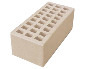 Ревдинский кирпич лицевой пустотелый 1.4НФ сливки, оттенок А